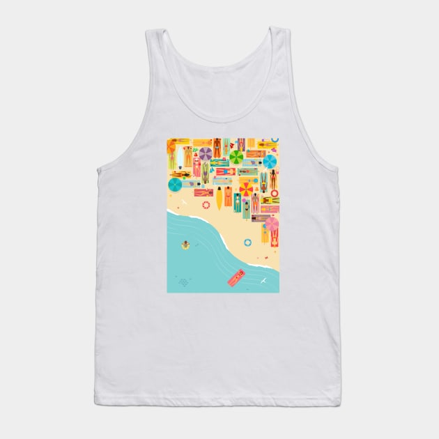 Beach Tank Top by Woah_Jonny